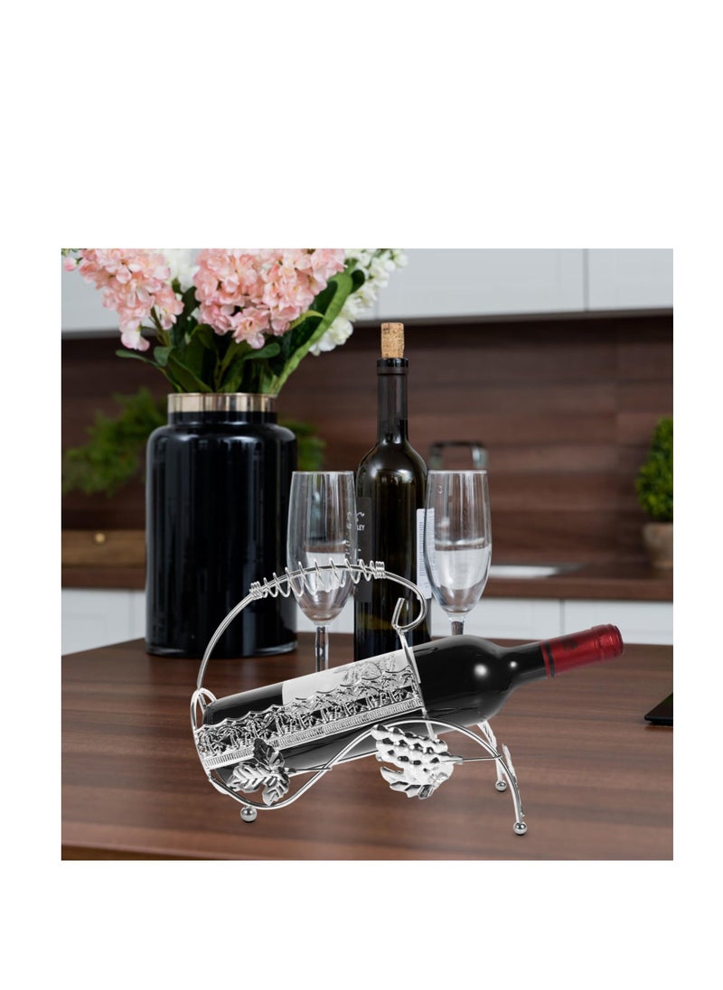 Excefore - Tabletop Wine Rack, Wine Bottle Holder Metal Creative Butterfly Shaped, Freestanding Countertop Wine Rack and Wine Bottle Storage, Wine Gifts Home Bar Decor Crafts - Image 1
