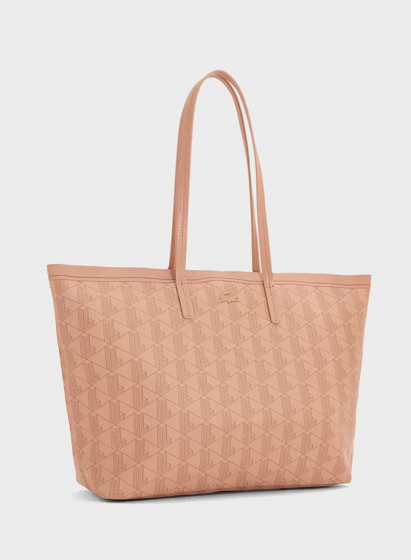 لاكوست Monogram Top Handle Zip Over Tote
