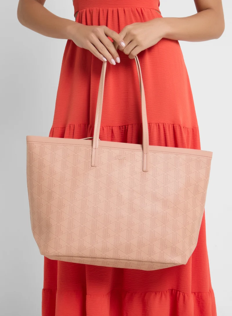 لاكوست Monogram Top Handle Zip Over Tote