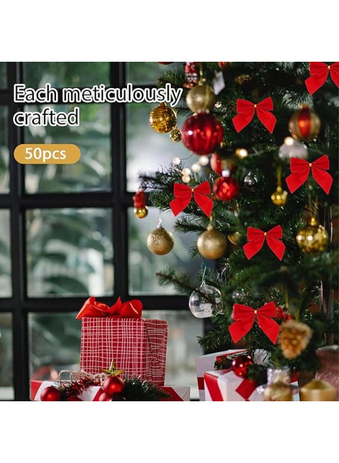 50 pieces - Christmas Tree Bows - Image 3