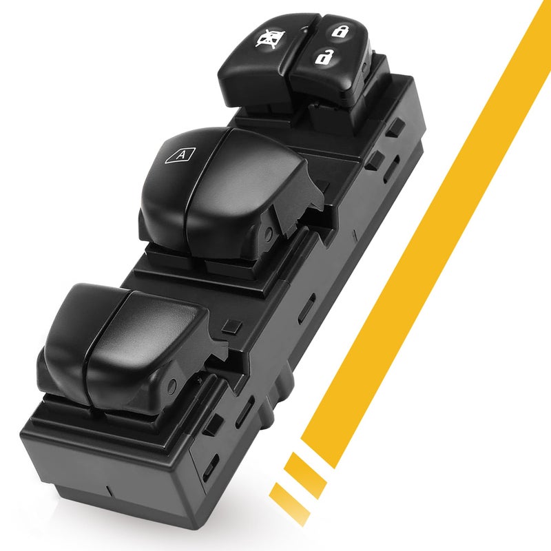Dasbecan Driver Side Master Power Window Switch Compatible with Nissan PathfinderAltimaFrontierLeafJuke 20102018 Door Main Control Button Replaces 254013TA5A 254011KA0B 254013SH1A