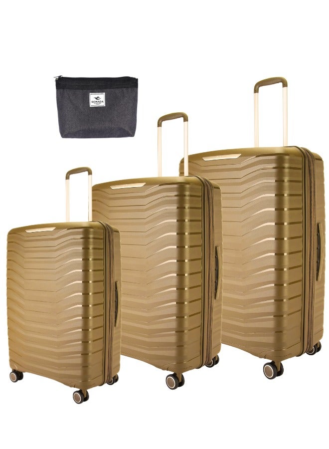 Pierre Cardin Luggage Lightweight Suitcase for Travel, - Image 1