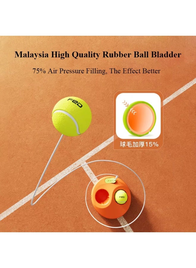 فيد مجموعة تدريب التنس مع معدات ارتداد تلقائية مع كرة تنس وحقيبة ومضارب محمولة لممارسة التنس - Image 5