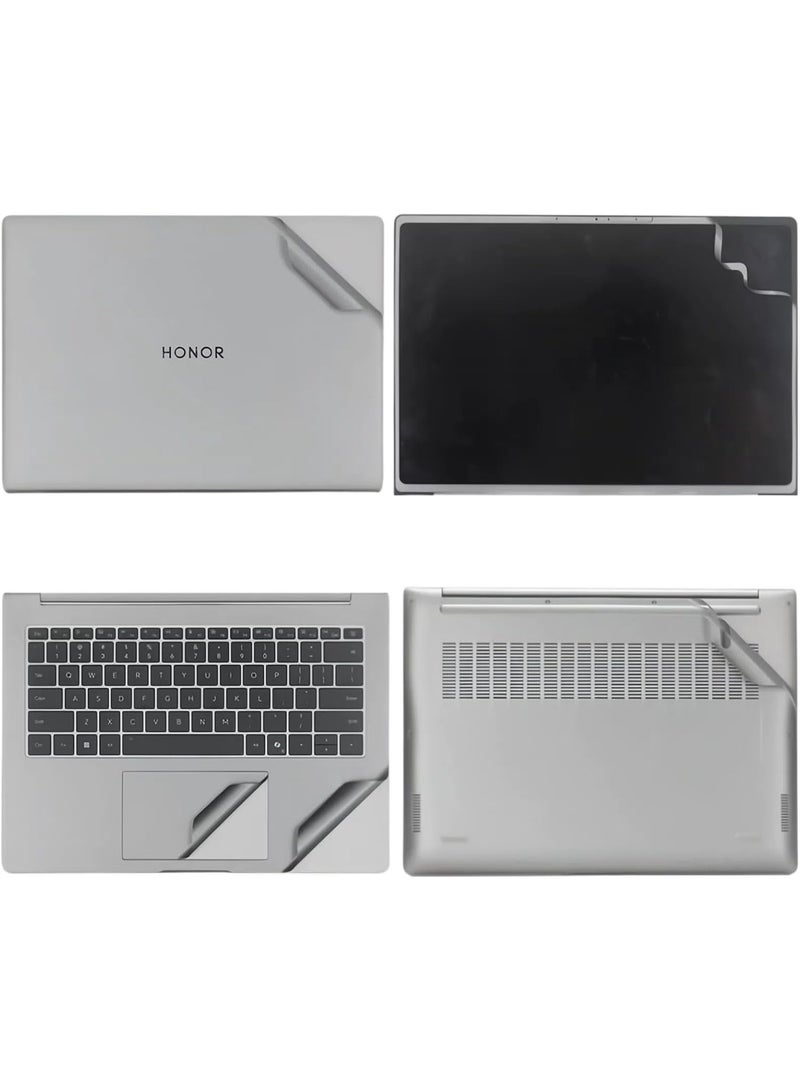 general Laptop Decal Kit Compatible with Honor MagicBook Pro 14 AI (2025), Four-Sided PVC Scratch-Resistant Wear-Proof Protective Film [Residue-Free] - Image 1