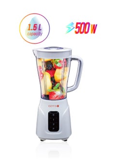 دوتس خلاط كهربائي من دوتس، 500 واط، 1.5 لتر، وعاء شفاف - BLD-6004 