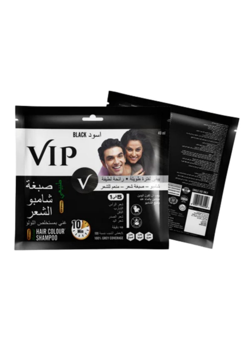 VIP Natural black hair dye hair shampoo 40 ml - Image 2