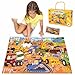 BONNYCO Giant Floor Puzzles for Kids of Construction Site with 48 Large Pieces Jumbo Puzzle 362 x 244 in Gifts for Boys and Girls Educational Kids Toys Ages 28 - Image 2