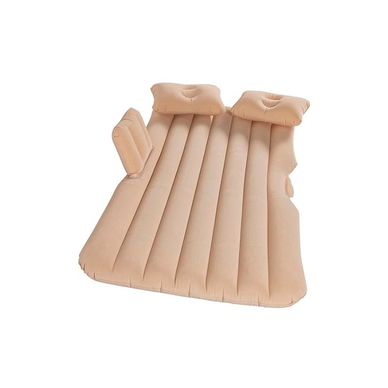 3 Piece Air Mattress Car Inflatable Bed Beige - Image 3