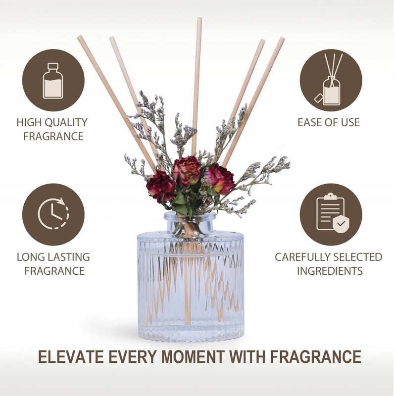 UCC Reed Diffuser Set  3.38 oz Love in The Wilderness Premium Hotel Collection Scented Diffuser with Flower Sticks Home Fragrance Reed Diffuser for Bathroom Shelf Decor - Image 2