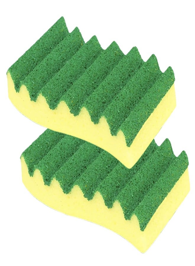 Lola Products Heavy Duty Made in USA Scrub Sponges, Superior Sponge Lasts up to 4X Longer, Reusable Long Lasting, Next Generation Cleaning - 2 Pack - Image 1
