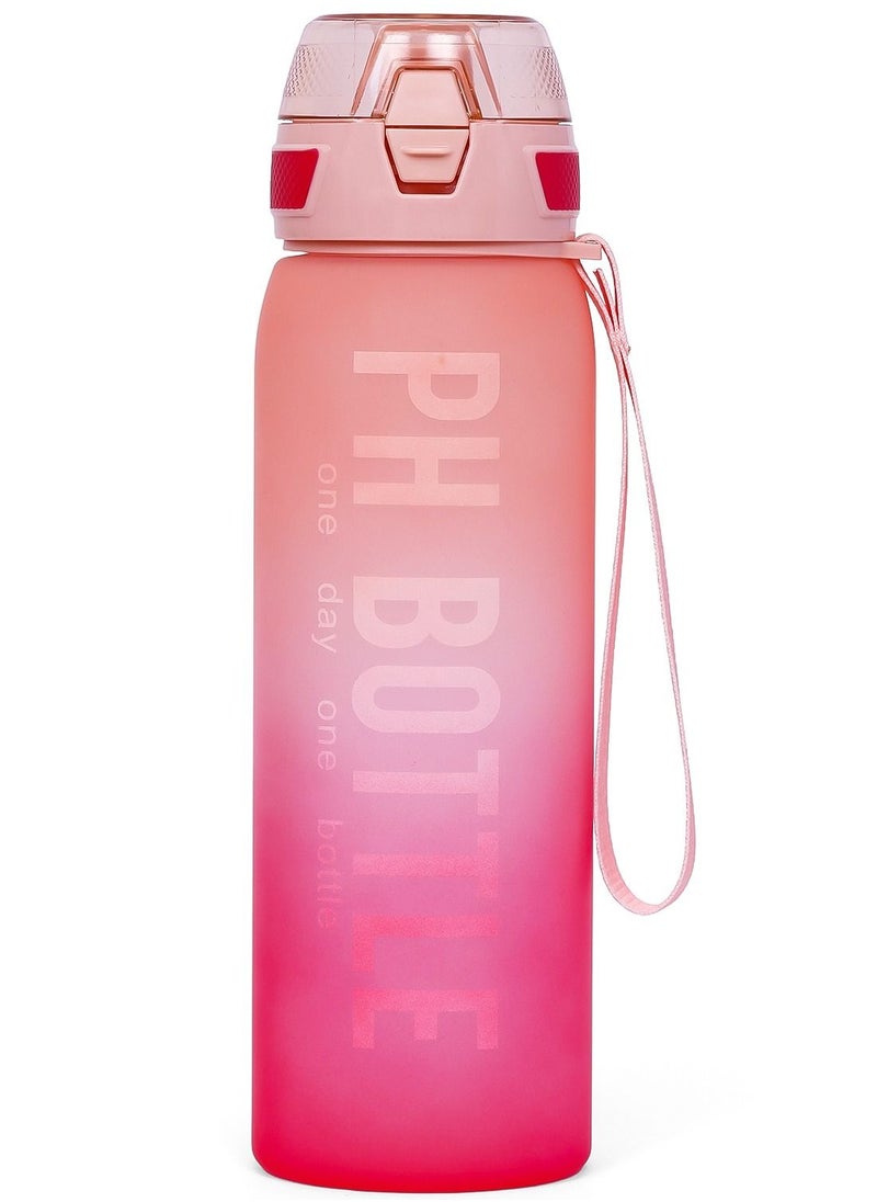 Eazy Kids Kids Water Bottle 1000ml - Pink  - Image 1