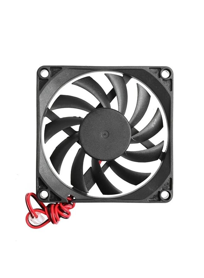 80mmx80mmx10mm 8010 DC Cooling Fan 24V Black 5V 12V - Image 2