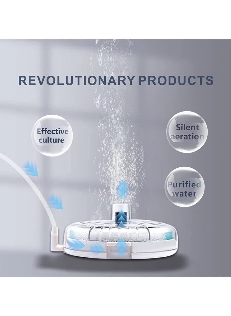 JIMATOR Mini Aquarium Sponge Filter, Fish Tank Water Filter, Small Internal Fish Tank Filter Detachable Submersible Filter with Air Stone Suitable for 2-6 Gallon Tank (Air Pumps Not Included) - Image 5