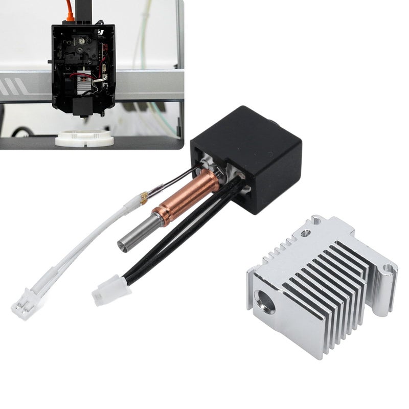 0 6mm Hotend Kit With Heating Block Heat Sink And Hard Steel Nozzle For 3D Printer - Image 3