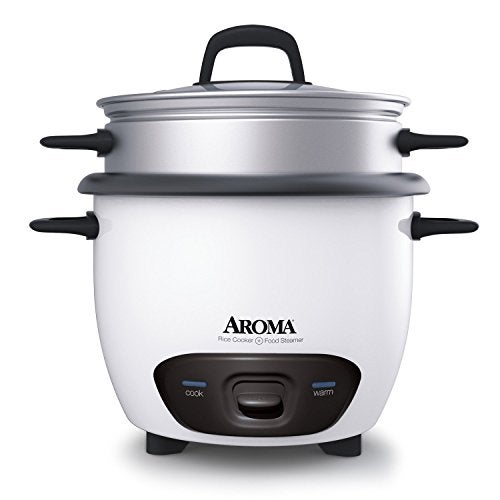 Aroma Housewares 14-Cup (Cooked) (7-Cup UNCOOKED) Pot Style Rice Cooker and Food Steamer (ARC-747-1NG),White - Image 1
