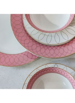 DANUBE HOME Eleganza 44-Piece New Bone China Dinner Set Serves 8 Elegant And Durable Perfect For Formal Dining Special Occasions Or Everyday Use Includes Plates Cups And Saucers  - Image 3