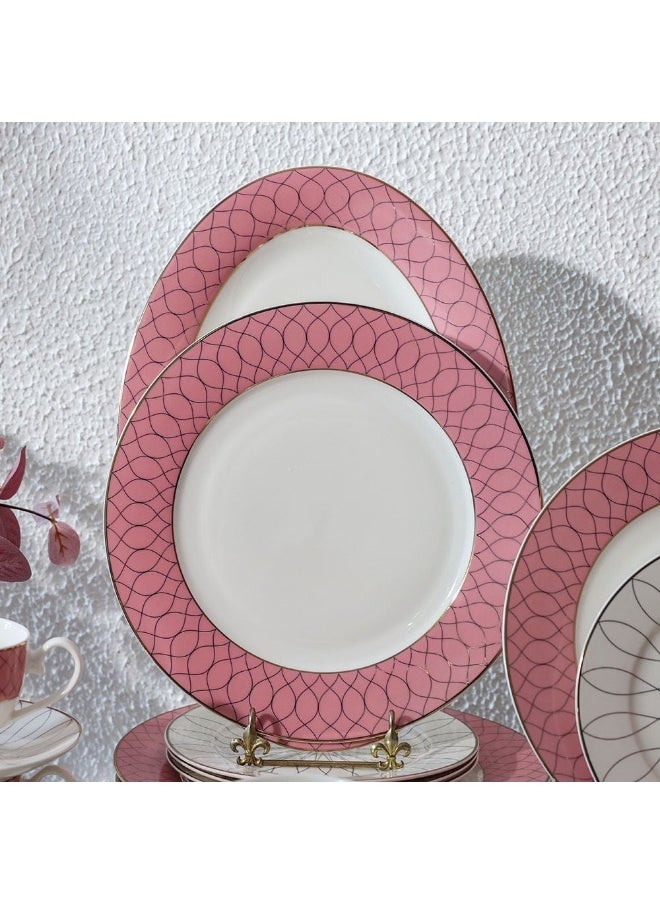 DANUBE HOME - Eleganza 44-Piece New Bone China Dinner Set Serves 8 Elegant And Durable Perfect For Formal Dining Special Occasions Or Everyday Use Includes Plates Cups And Saucers - Image 1