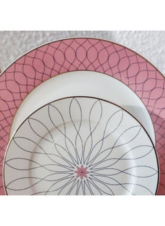 DANUBE HOME Eleganza 44-Piece New Bone China Dinner Set Serves 8 Elegant And Durable Perfect For Formal Dining Special Occasions Or Everyday Use Includes Plates Cups And Saucers  - Image 2