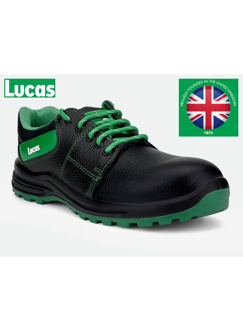 لوكاس يسرنا أن نقدم لكم أحذية لوكاس للسلامة - تجدون في المرفق مواصفات أحدث إضافة إلى خط أحذية السلامة عالية الأداء لدينا، والذي طورته لوكاس، العلامة التجارية البريطانية الشهيرة التي تحتفل بفخر بمرور 150 عامًا على التميز الهندسي في عام 2025.  بإرثها العريق المبني على الثقة والابتكار، صُممت أحذية لوكاس للسلامة لتوفير الراحة والحماية والمتانة في بيئات العمل الأكثر تطلبًا - مثالية لقطاعات مثل البناء والتصنيع والخدمات اللوجستية والسيارات.  لماذا تختار أحذية لوكاس للسلامة؟  • إرث بريطاني عريق يمتد لـ 150 عامًا - جودة موثوقة منذ عام 1875  • ميزات أمان متقدمة - أحذية لوكاس للسلامة مزودة بأغطية أصابع فولاذية ومقاومة للانزلاق  • راحة استثنائية - حذاء لوكاس للسلامة الصناعية بتصميم مريح مع مواد تسمح بمرور الهواء  • متانة مثبتة - أحذية لوكاس للسلامة للرجال والنساء مصممة لأداء يدوم طويلًا - Image 2