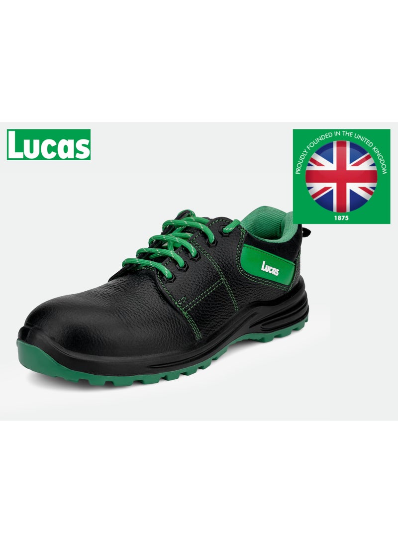 لوكاس يسرنا أن نقدم لكم أحذية لوكاس للسلامة - تجدون في المرفق مواصفات أحدث إضافة إلى خط أحذية السلامة عالية الأداء لدينا، والذي طورته لوكاس، العلامة التجارية البريطانية الشهيرة التي تحتفل بفخر بمرور 150 عامًا على التميز الهندسي في عام 2025.  بإرثها العريق المبني على الثقة والابتكار، صُممت أحذية لوكاس للسلامة لتوفير الراحة والحماية والمتانة في بيئات العمل الأكثر تطلبًا - مثالية لقطاعات مثل البناء والتصنيع والخدمات اللوجستية والسيارات.  لماذا تختار أحذية لوكاس للسلامة؟  • إرث بريطاني عريق يمتد لـ 150 عامًا - جودة موثوقة منذ عام 1875  • ميزات أمان متقدمة - أحذية لوكاس للسلامة مزودة بأغطية أصابع فولاذية ومقاومة للانزلاق  • راحة استثنائية - حذاء لوكاس للسلامة الصناعية بتصميم مريح مع مواد تسمح بمرور الهواء  • متانة مثبتة - أحذية لوكاس للسلامة للرجال والنساء مصممة لأداء يدوم طويلًا - Image 5