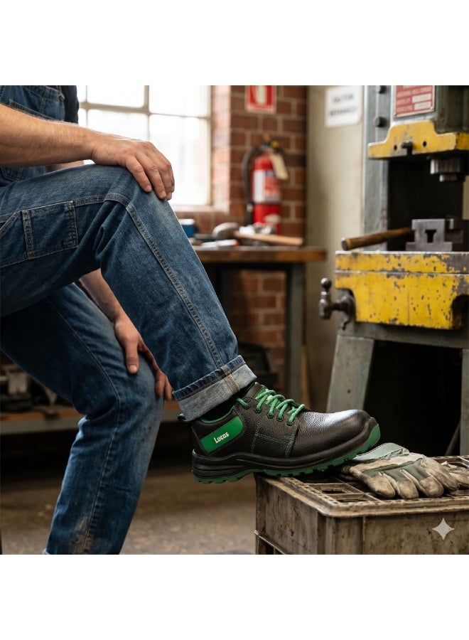 Lucas York LA Steel Toe Industrial Safety Shoes, Heavy Duty Lightweight Slip Resistant Work Footwear for Warehouse and Construction for Men and Women - Image 4