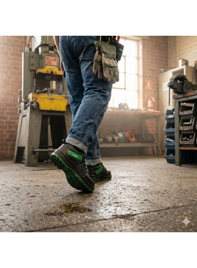 Lucas York LA Steel Toe Industrial Safety Shoes, Heavy Duty Lightweight Slip Resistant Work Footwear for Warehouse and Construction for Men and Women - Image 5