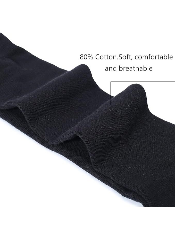 Lynacz Original 3 Pairs Women's Cotton Opaque Knee High Socks - Image 5