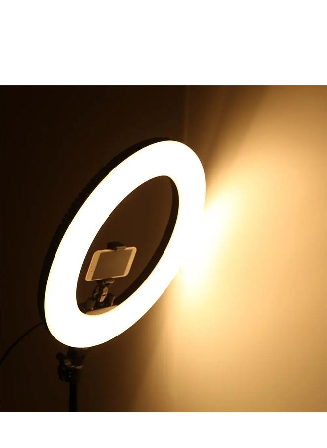 MOG - Mog Ring Light With Photography tripod Stand And Remote Control for tiktok snapchat youtube online streaming 22-inch Big light LJJ-22 with Remote Black - Image 1