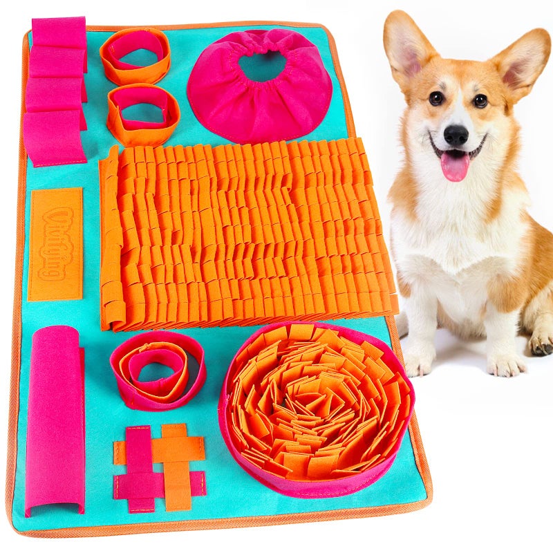 Vivifying Snuffle Mat for Dogs, Interactive Dog Enrichment Toys for Small Dogs and Cats Slow Eating and Keep Busy, Sniff Mat for Boredom and Mental Stimulation - Image 1
