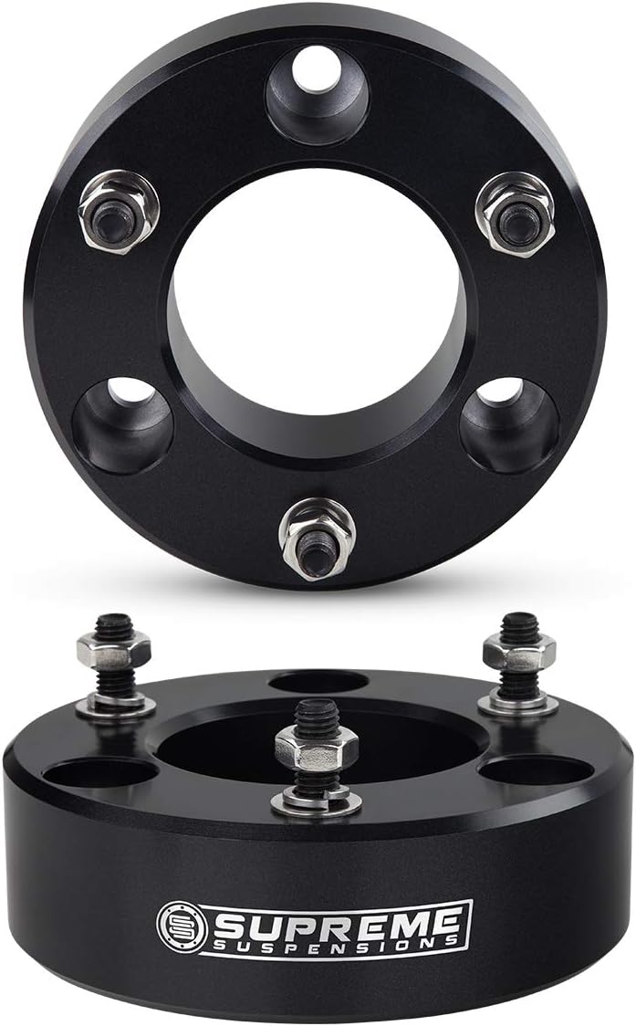 Supreme Suspensions 3" Front Leveling Kit for 2007-2023 Chevy Silverado 1500 & GMC Sierra 1500 - T6 Billet Aluminum Strut Spacers Lift Kit (Black) - Image 5