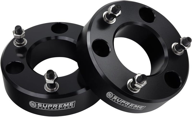 Supreme Suspensions 3" Front Leveling Kit for 2007-2023 Chevy Silverado 1500 & GMC Sierra 1500 - T6 Billet Aluminum Strut Spacers Lift Kit (Black) - Image 4