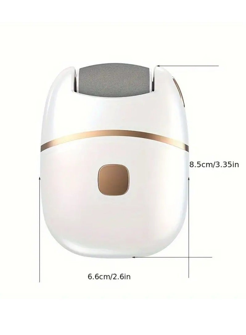 NIBEMINENT 1pc Electric Foot Grinder, Rechargeable Thick Leather Polishing Foot Grinder, Foot Grinder, 2 Grinding Heads With Different Thicknesses  - Image 2