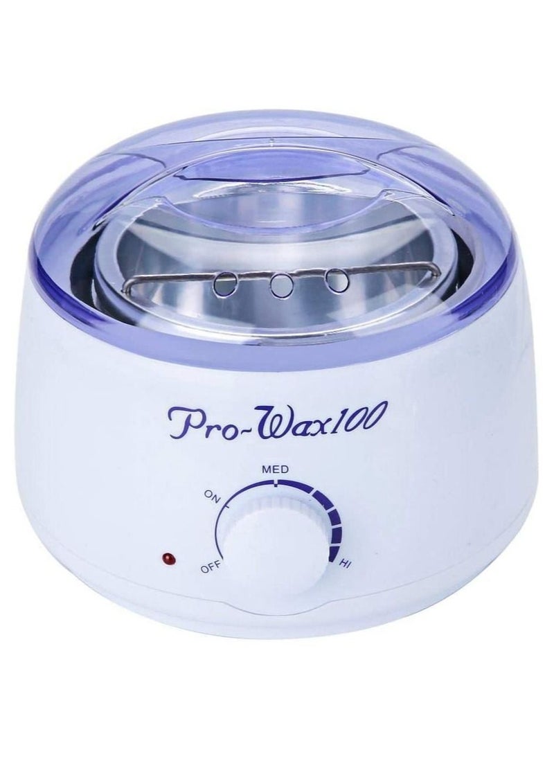 Prowax 100 - Pack Of 2 Hot Wax With Wax Heating Machine White/Purple/Black - Image 1