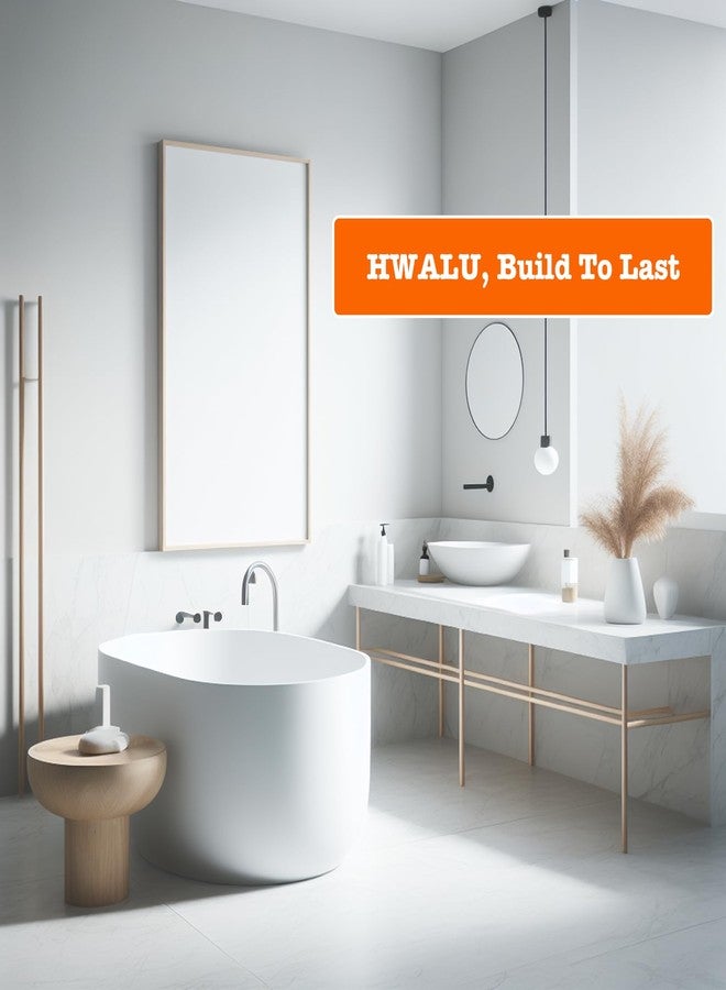 hwalu 1/4" Thick SUS304 Tub Spout Cover Ring, Bathtub Faucet Surround Sealing Spacer Plate, Bath Shower Remodel Trim Faceplate Gasket (Chrome) - Image 5