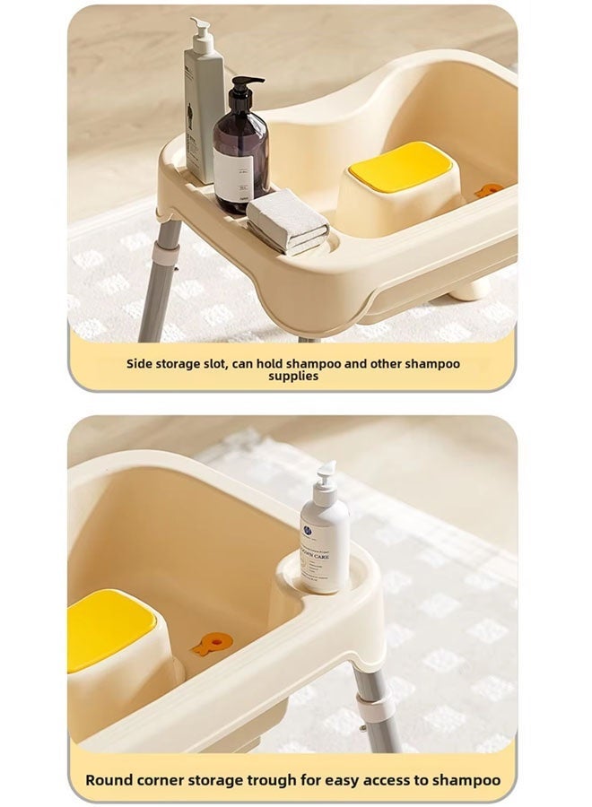 Washing Hair Basin,Portable Folding Shampoo Basin With Adjustable bracket and Drain Hose, Baby Shampoo Basin Portable Shampoo Bowl for The Pregnant Woman - Image 5