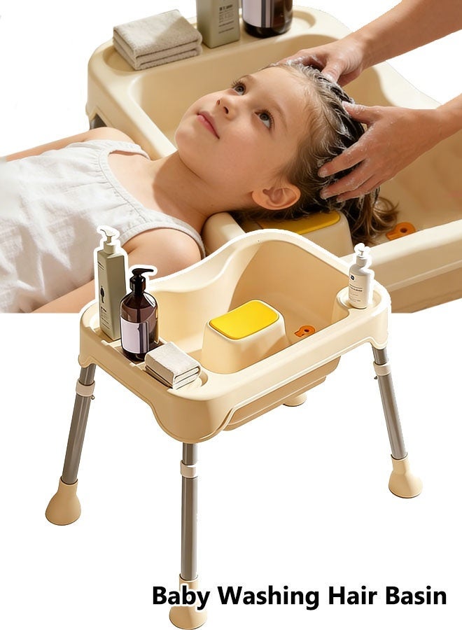 Washing Hair Basin,Portable Folding Shampoo Basin With Adjustable bracket and Drain Hose, Baby Shampoo Basin Portable Shampoo Bowl for The Pregnant Woman - Image 1