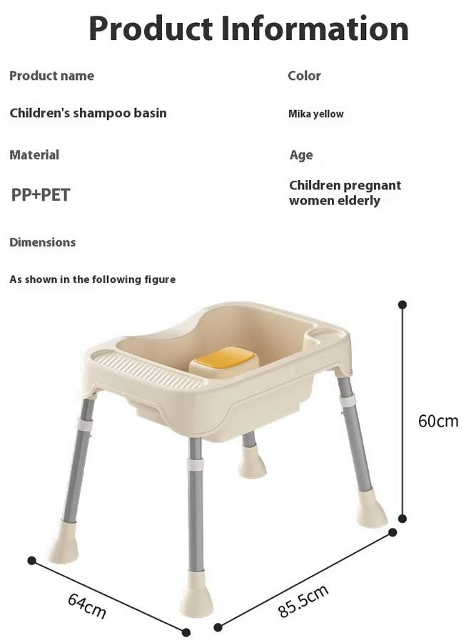 Washing Hair Basin,Portable Folding Shampoo Basin With Adjustable bracket and Drain Hose, Baby Shampoo Basin Portable Shampoo Bowl for The Pregnant Woman - Image 3