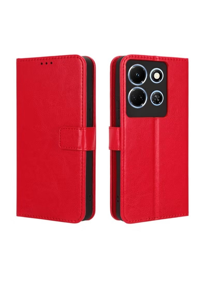 X-level Infinix Note 30 5G/X6711 Case Cover with Full Body Camera Len Protector PU Leather Wallet Card Holder Shockproof Protective Back Cover with Release Hand Phone Holder Daily Video Kickstand  - Image 3