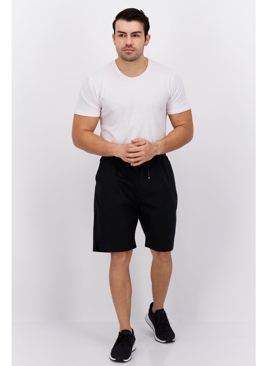Sorbino Men Drawstring Solid Basic Short, Black  - Image 4