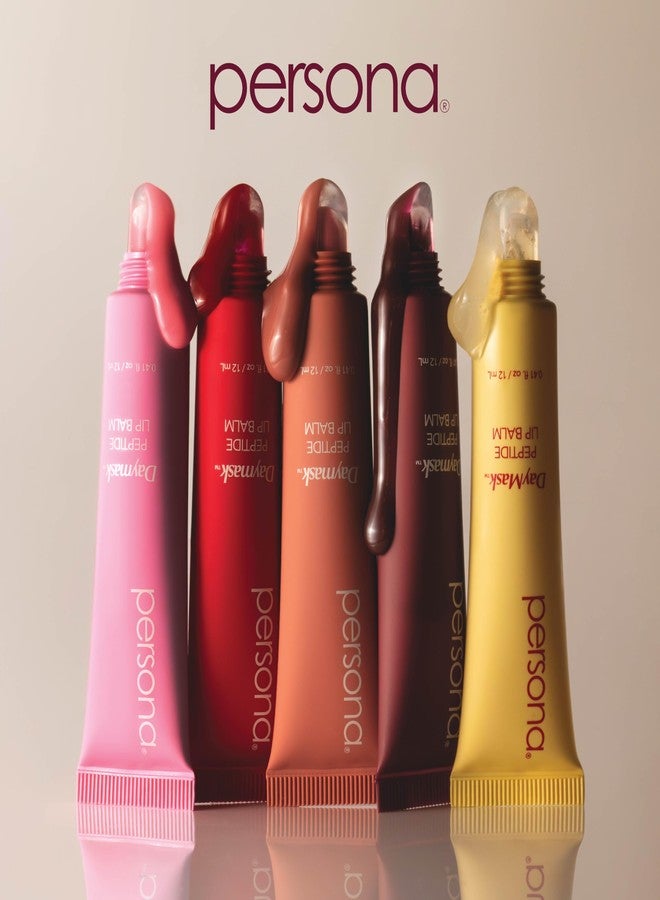 PERSONA Pomegranate Daymask Peptide Lip Balm | Rich, Glossy Hydration | With Oat Kernel Oil, Squalane & Peptide Complex | Vegan, Fragrance-Free, Sensitive-Lip Safe (0.3 oz) | Made in USA - Image 3