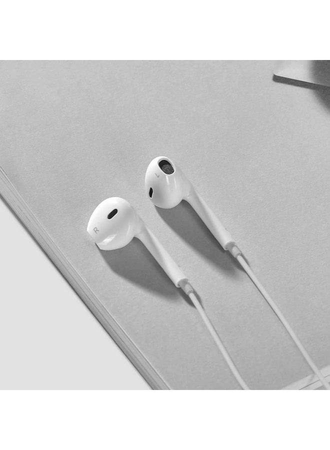 آیمی سماعات أذن ستيريو سلكية IMEE Plus IM-EP107 عالية الجودة، مزودة بموصل من النوع C، وتحكم مدمج، ومحول رقمي تناظري عالي الدقة مدمج، وميكروفون متعدد الاتجاهات، وتوافق عالمي مع الأجهزة اللوحية والهواتف الذكية وأجهزة الكمبيوتر المحمولة (أبيض). - Image 4