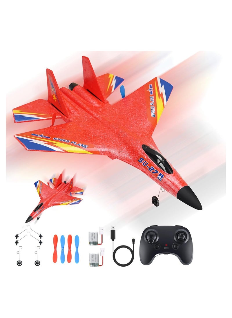Remote Control Airplane for Kids Boys and Girls RC Plane with  Remote Control Easy to Fly Durable Foam Airplane Toy for Beginners Outdoor Flying Aircraft  - Image 1