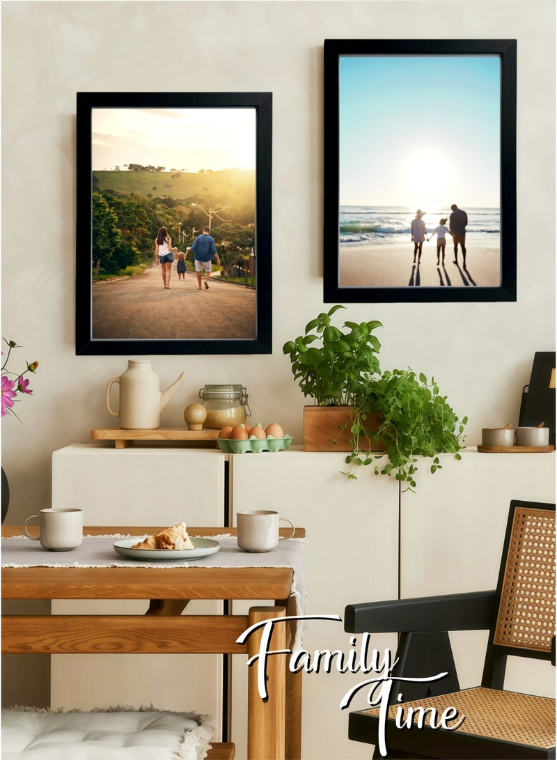 A3 Metal Photo Frames ,Wall Picture Frame, Wall Hanging Photo Frame,Wall Art Display for Home Decor,for Family, Kids, Anniversary & Ramadan Gift,Office,Easy No-Tools Installation, Durable Versatile Display Frames,Black,42 X 29.7cm - Image 4