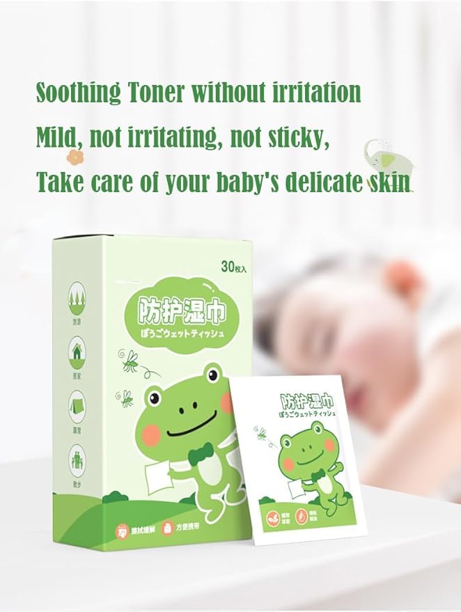 SOLARAE Mosquito Repellent Wipes, Natural Mosquito Bug Repellent Wipes With Botanical Extracts, Long lasting, Free Travel A box of 30 tablets Individually Wrapped Wipes - Image 2