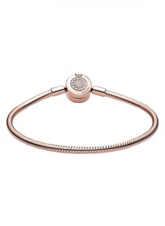 Pandora Violet Pandora Moments Sparkling Crown O Snake Chain Bracelet  - Image 5