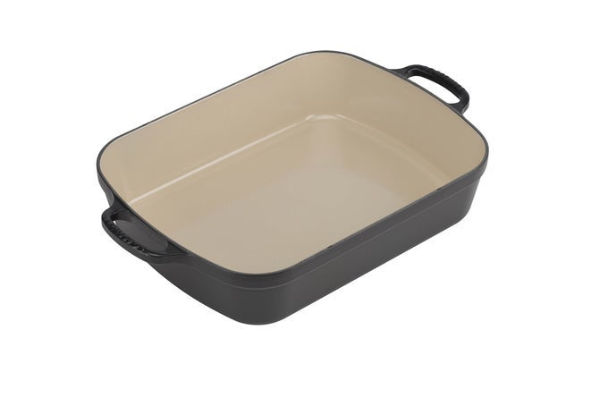 SIGNATURE ENAMELLED CAST IRON RECTANGULAR ROASTING DISH 33 CM 49 LITRES MATTE BLACK 20184330002422