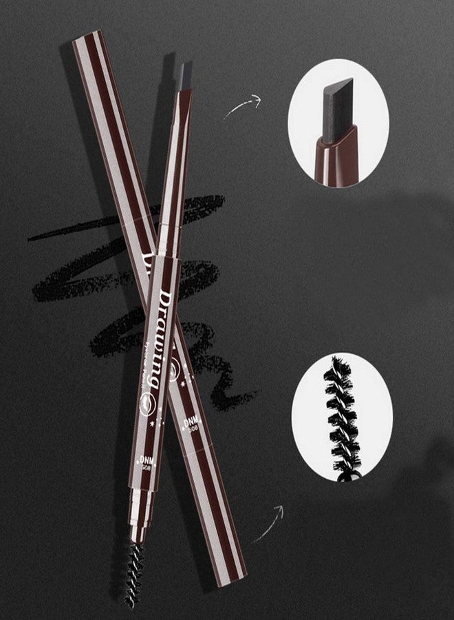 LINXI Eyebrow Pencil Longlasting Waterproof Durable Automaric Liner Eyebrow 5 Colors to Choose,Natural Eyebrows that Last For a Long Time (brown) - Image 3