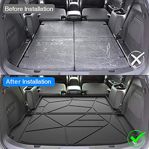 KUST Cargo Mat for 2011-2019 Ford Explorer Cargo Liner All Weather Trunk Floor Mat Black TPO Non-Slip - Image 3