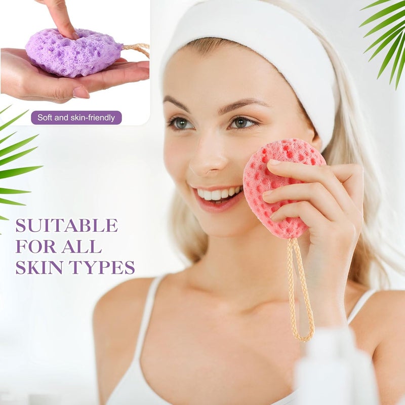 FoldTier 36 Pcs Bath Sponge Deep Cleansing Body Loofah Gentle and Deep Exfoliating Body Scrubber Bath Accessories Men Women Baby Sponge for Bathing Shower Multicolor - Image 4