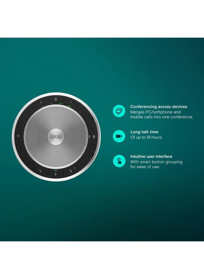 EPOS - Expand SP 30T (1000225) Portable Bluetooth Speakerphone - Instant Conferencing Anywhere - Sound-Enhanced - PC, Mobile Phone & Softphone Connection - Image 1